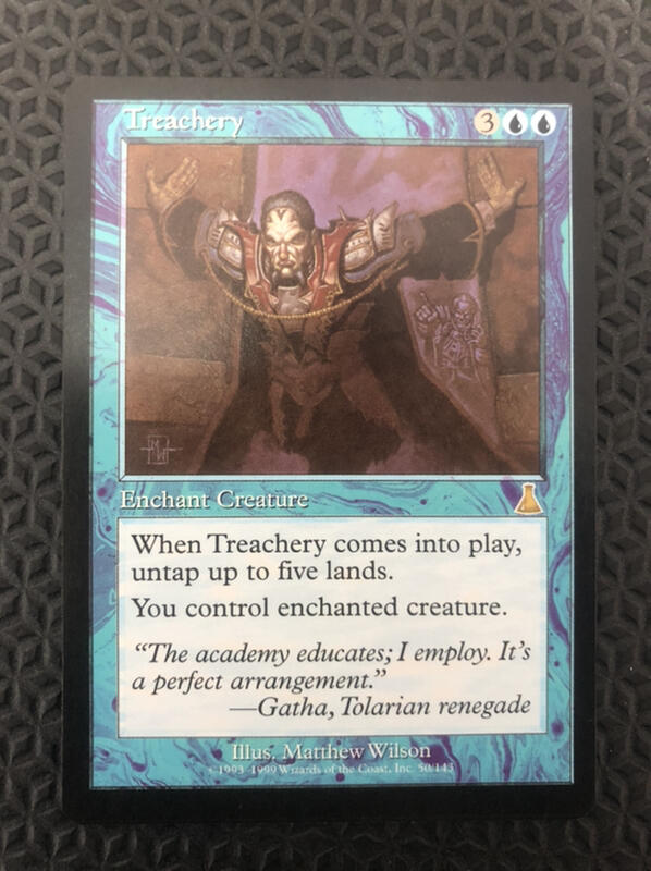 魔法部屋MTG單售UDS天命之戰Treachery 背信忘義【英文Mint +繁體