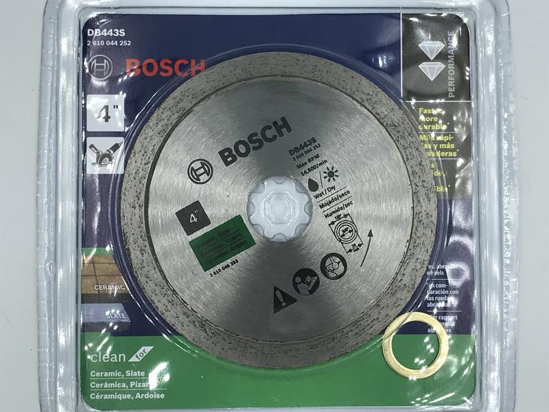 "電筒魔" 德國 BOSCH 原廠 DB443S 4英吋 105mm 鑽石圓鋸片 磁磚、玻璃用