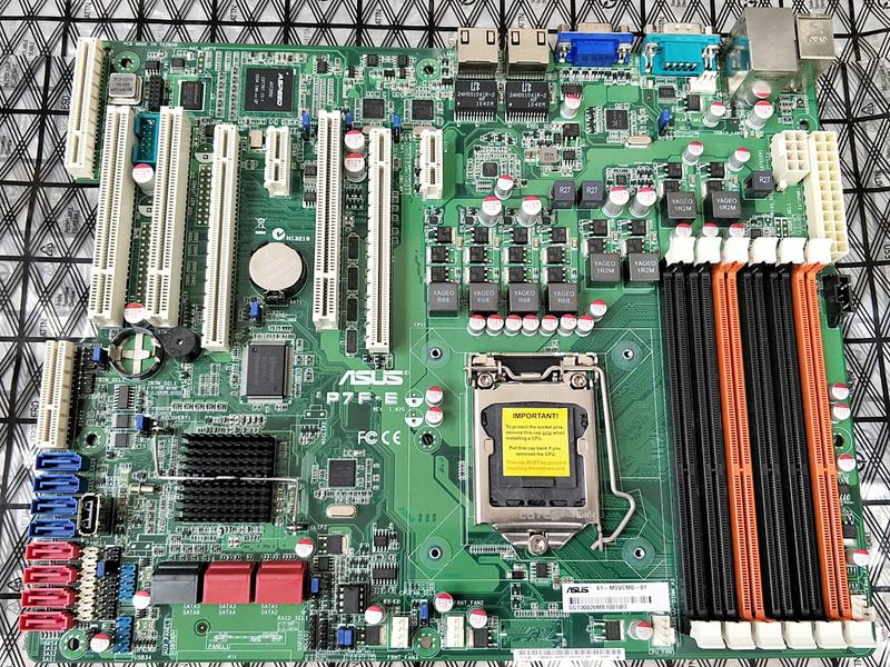 【含稅】ASUS 華碩 P7F-E Intel 3420 DDR3 1156 單路伺服器 庫存主機板 保三個月