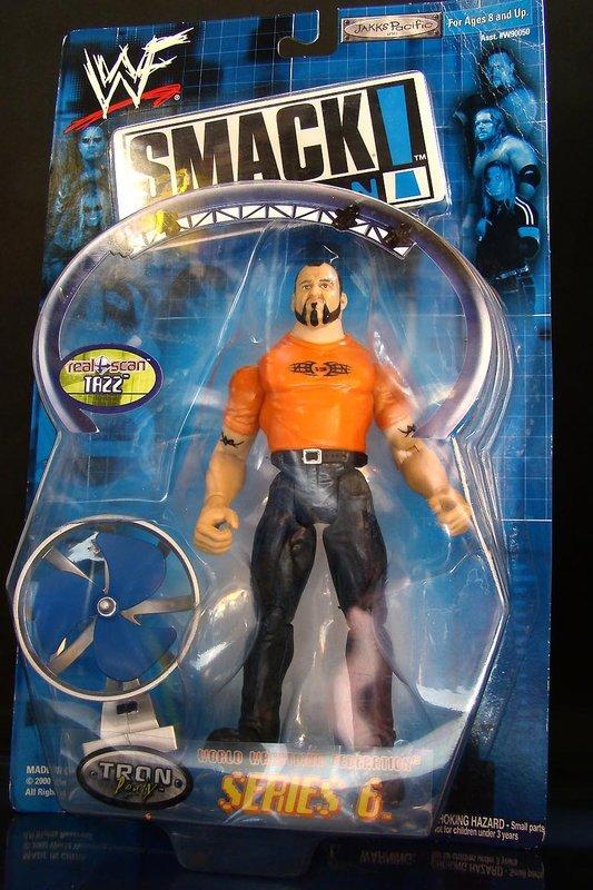 2000 美職摔角 WWF SMACK DOWN 6  TAZZ  泰茲 WITH 風扇 　富貴玩具店
