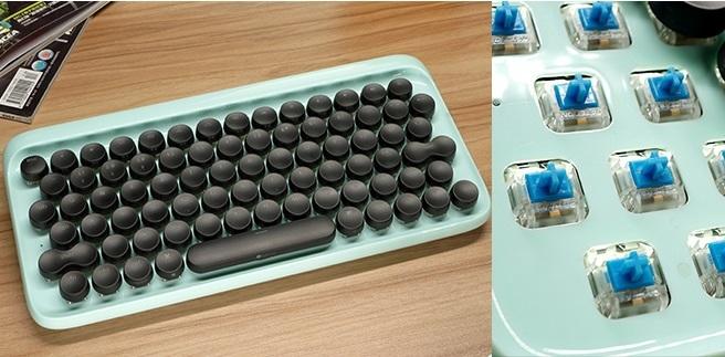 ★訂製★ 機械鍵盤 復古 打字機 藍芽 鍵盤 有線 支援 Windows Android Mac ios 可透光 鍵帽