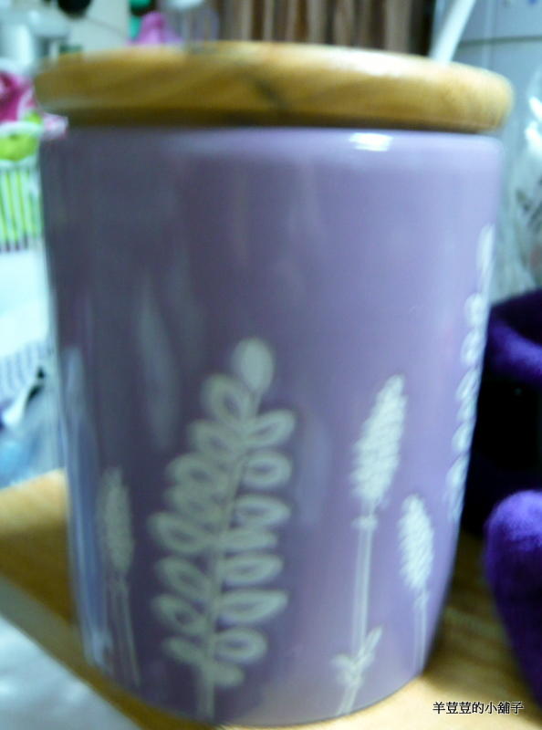 紫色薰衣草收納罐 糖罐 鹽罐 