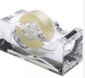 (絕版,展示品)《REFLECTS》透明冰塊設計晶透磚膠帶台膠帶切割器膠台壓克力德國品牌 出清