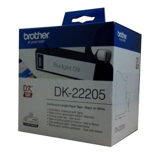 【未稅含運】brother DK-22205 白底黑字62mm 耐久型紙質系列
