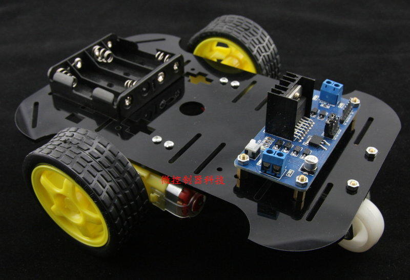 【微控】含稅、自走車 行動機器人底盤 車體套件 附L298N馬達驅動模組 /可選配尋跡 測速 /Arduino 8051