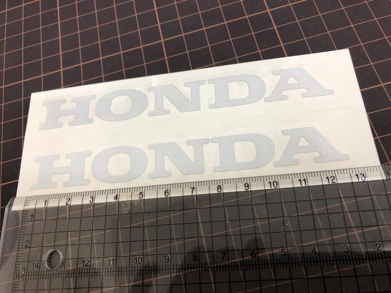 本田 HONDA 字樣 反光貼紙（2張入）