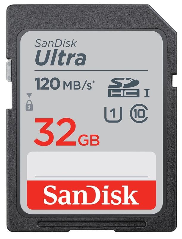 『儲存玩家』SanDisk Ultra SDHC SD UHS-I 32GB 32G 記憶卡 讀 120M 含稅 開發票