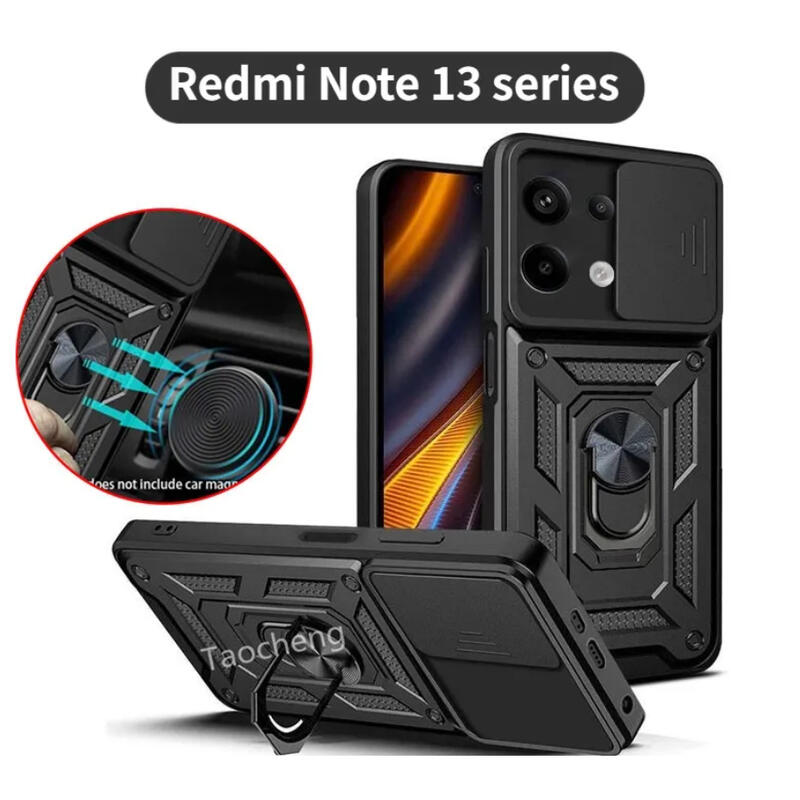 紅米 Note 13 pro Redmi Note 13 5G 鏡頭滑蓋支架保護防摔手機殼保護殼防窺 保護貼 鏡頭貼