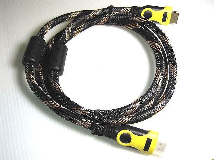 HDMI線 ATC認證 1.4版 雙磁環隔離網OEM大廠3米顏色不一定是黃色.可能是紅色.. 