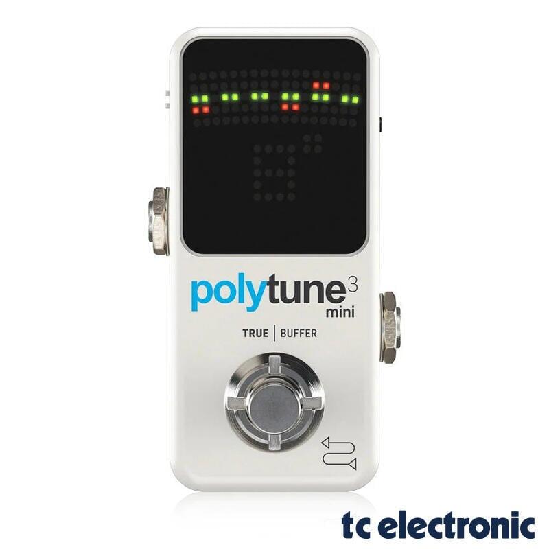 【又昇樂器】TC Electronic Polytune 3 Mini 地板式調音器 内置BUFFER