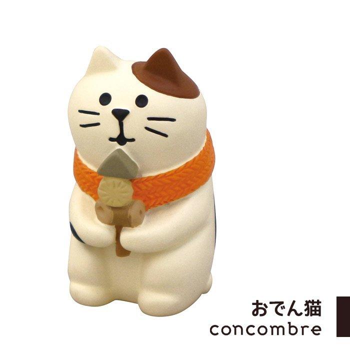 艾苗小屋-日本進口 DECOLE concombre 吃關東煮的貓擺飾