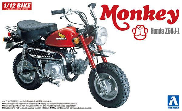 ≡MOCHO≡ AOSHIMA 1/12 機車19 本田 Honda Z50J-I Monkey 組裝模型