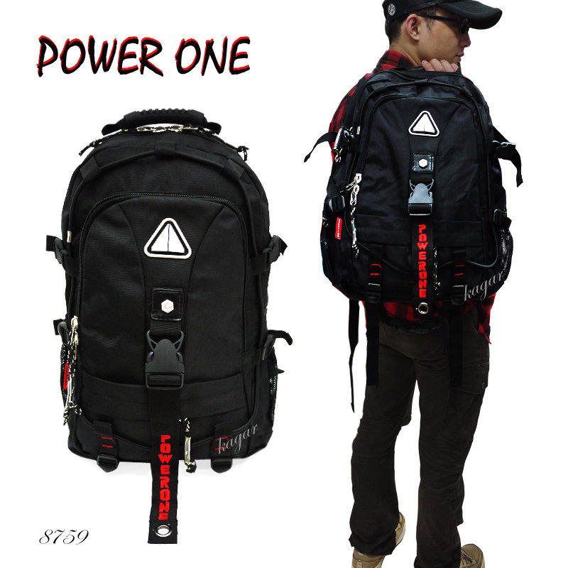 加賀皮件 POWERONE 9色任選後背包/登山包/筆電包 熱銷改款全新上架中 (8759)