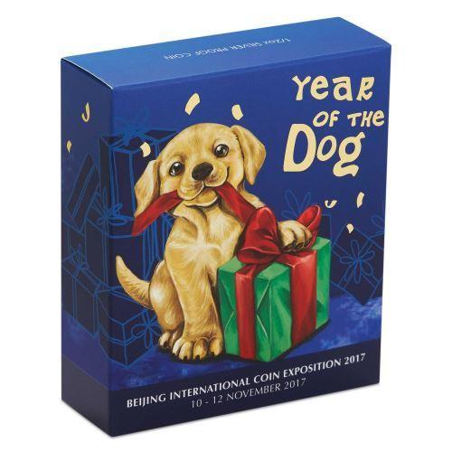 澳洲 紀念幣 2018 狗年生肖 紀念銀幣 寶貝狗 原廠原盒