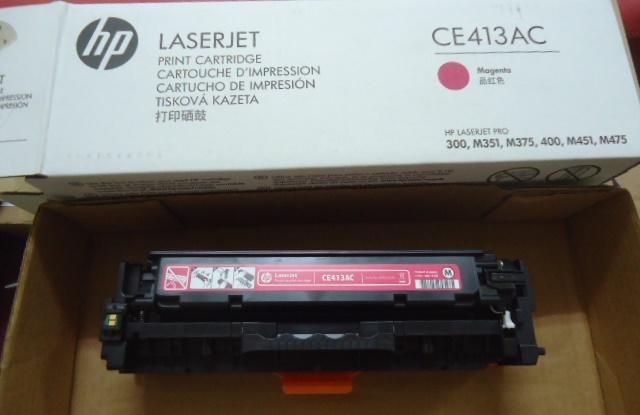 二手用品 - 二手 空匣 LaserJet HP 305A 紅色 CE413AC 原廠碳粉匣 空匣 一個 白盒