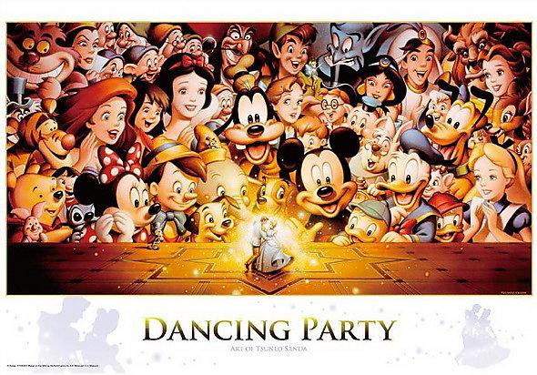 日本進口拼圖專賣店_迪士尼1000片 米奇米妮 Dancing Party D-1000-434