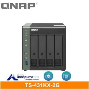 含發票QNAP TS-431KX-2G 網路儲存伺服器  ★搭載高效節能的Annapurna Labs AL-314,