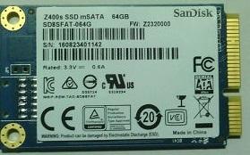 SANDISK MSATA 64G MLC SSD