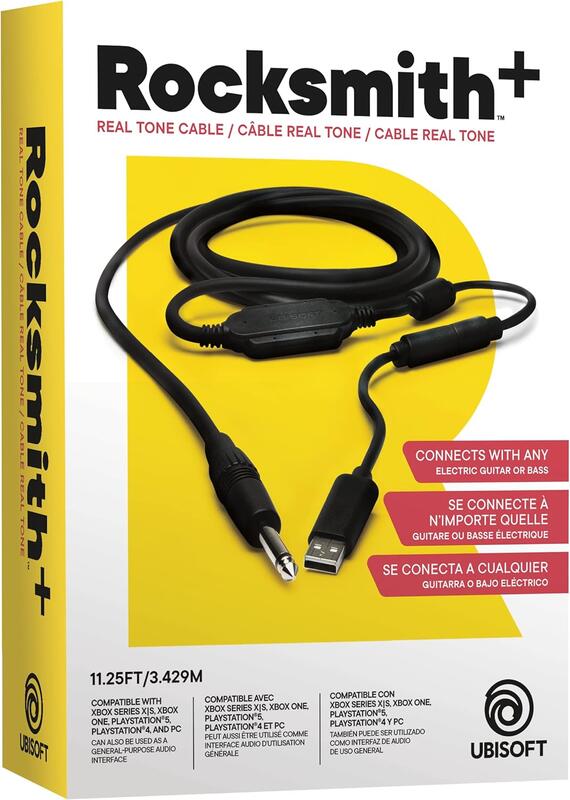 PC/PS4/PS3/XBOX360 搖滾史密斯 Rocksmith 電吉他連接線(Cable 導線 傳輸線) /全新品