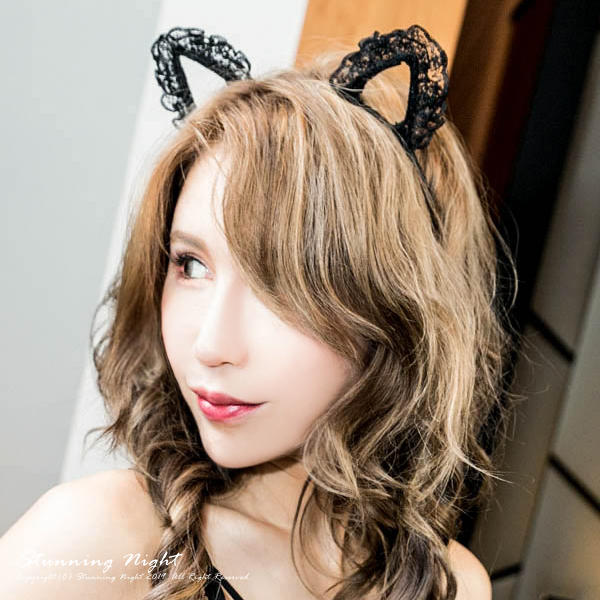 【G-18】蕾絲小貓耳髮箍☆Stunning Night蜜月假期