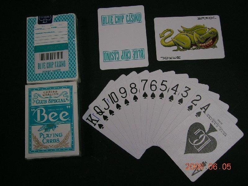 【USPCC撲克】Blue Chip 美國賭場 Bee 撲克牌