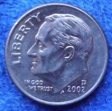 【全球郵幣】美國2002年 1角10分鎳幣one dime 稀有羅斯福總統 AU