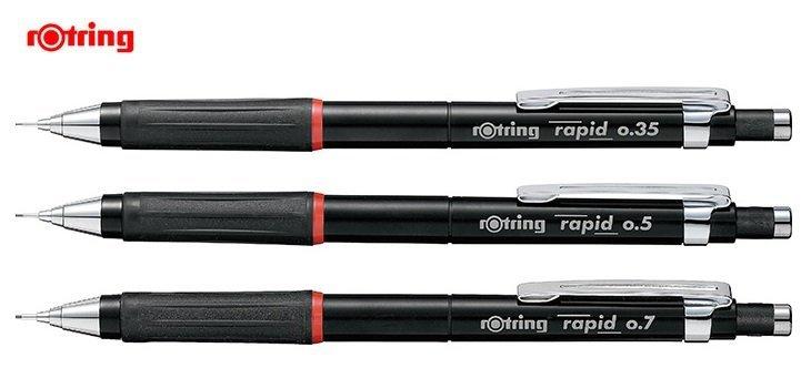 【醬包媽】德國 紅環 rOtring rapid 自動鉛筆 (黑色) -0.35 / 0.5 / 0.7mm