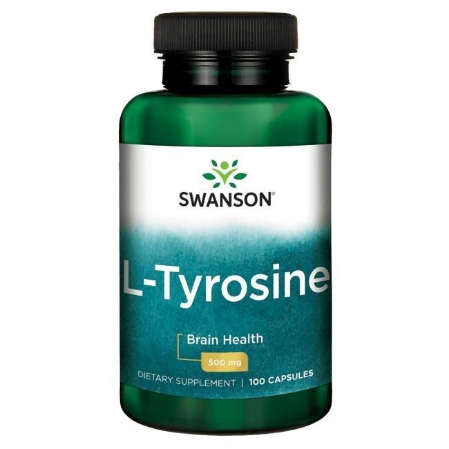 【天然小舖】Swanson L-Tyrosine 左旋酪氨酸 500mg*100顆 -左旋酪胺酸