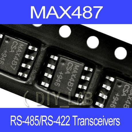 【DIY_LAB#784】MAX487CSA/MAX487ESA (SOP8)RS-485/RS-422收發器(現貨)