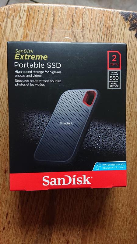 【SanDisk 晟碟】E60 Extreme Portable SSD 2TB 行動固態硬碟(讀取550MB/s)