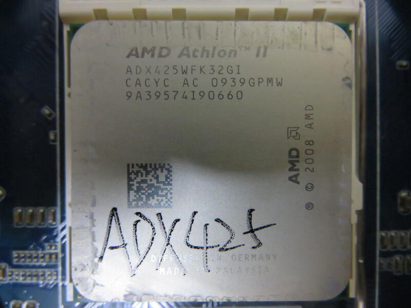 C.AMD CPU-Athlon II X3 425 2.7G ADX425WFK32GI 三核三線 95W直購價50 | 露天市集 | 全台 ...