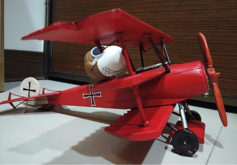 【 飛行座艙 】 復古 鐵皮飛機 一戰名機 紅男爵 戰鬥機  史努比