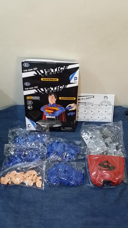不可思議之- DC 正義聯盟 6吋 超人 3D立體拼圖(彩色版) 共1款 -絕對真品