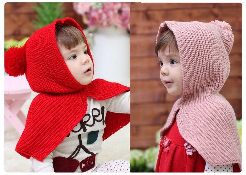 【莎拉雜貨小鋪】韓國可愛小紅帽 寶貝時尚連帽披肩斗篷 斗蓬帽子