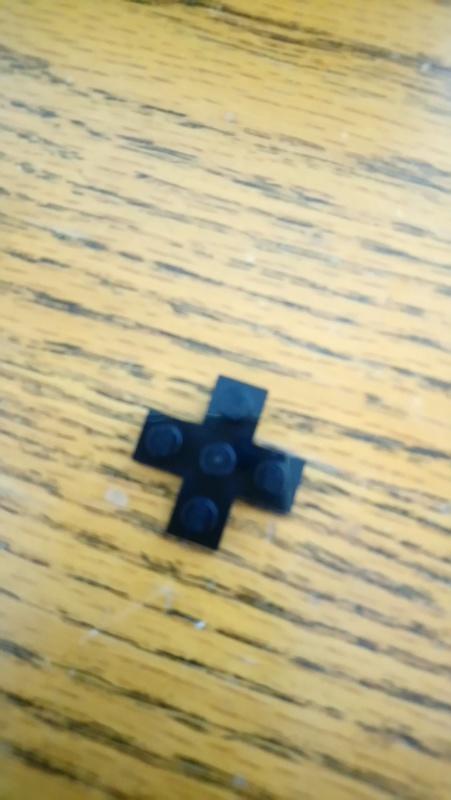 Lego 15397 3x3 黑色十字薄板