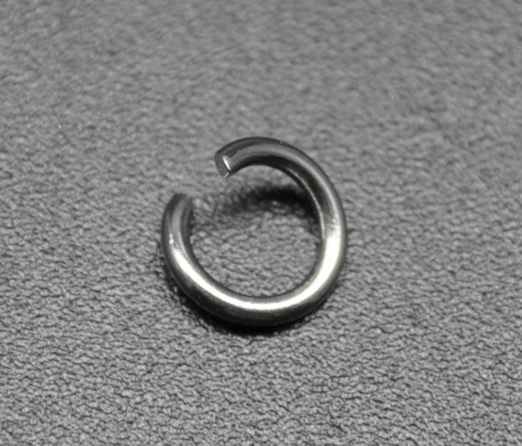 G-080 不銹鋼開口圈 1.5x10mm 飾品圓形連接圈高品質 鑰匙扣飾品定制DIY手工配件小圓圈閉口圈線割圈