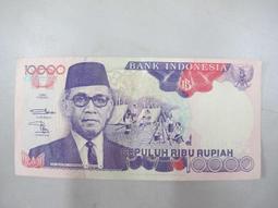 二手舖 NO.410 INDONESIA 印尼紙幣 10000印尼盾 1992