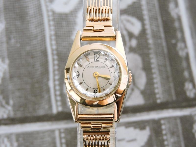 (十大名錶)原裝真品 Jaeger Le-Coultre 積家 正9K金 典藏 手上鍊機械古董女錶 手鍊錶