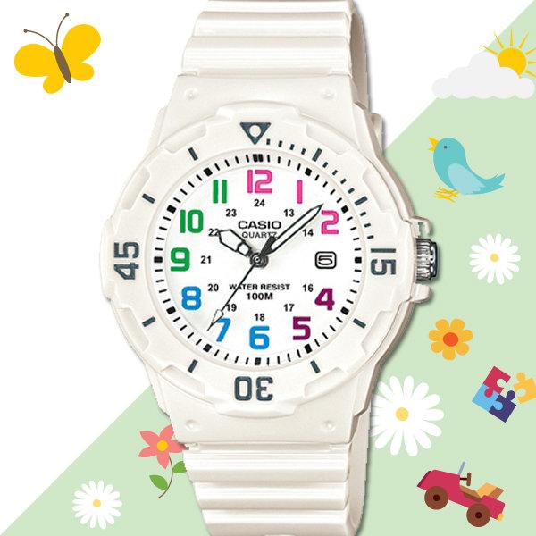 CASIO 手錶專賣店 LRW-200H-7B 女錶 兒童錶 防水100米 日期 可旋轉錶圈 膠質錶帶