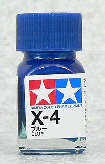 【小望動漫模型】TAMIYA 田宮 模型專用琺瑯漆 X-4 藍色 BLUE，10ml