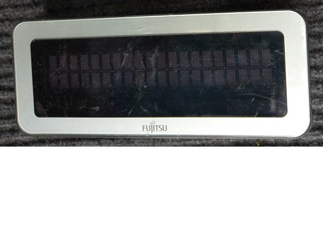 二手Fujitsu KD02906-1504 2x20 Display(拆機品上電有反應當測試報帳零件品