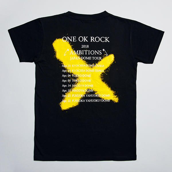 代購ONE OK ROCK 2018 AMBITIONS JAPAN DOME TOUR 限量T-shirt D款黑 