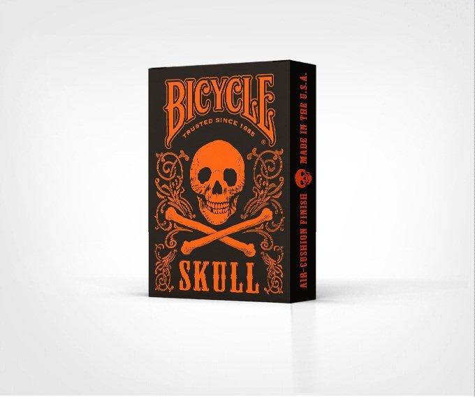 【USPCC撲克】Bicycle skull playing cards骷髏橘色撲克-S102322