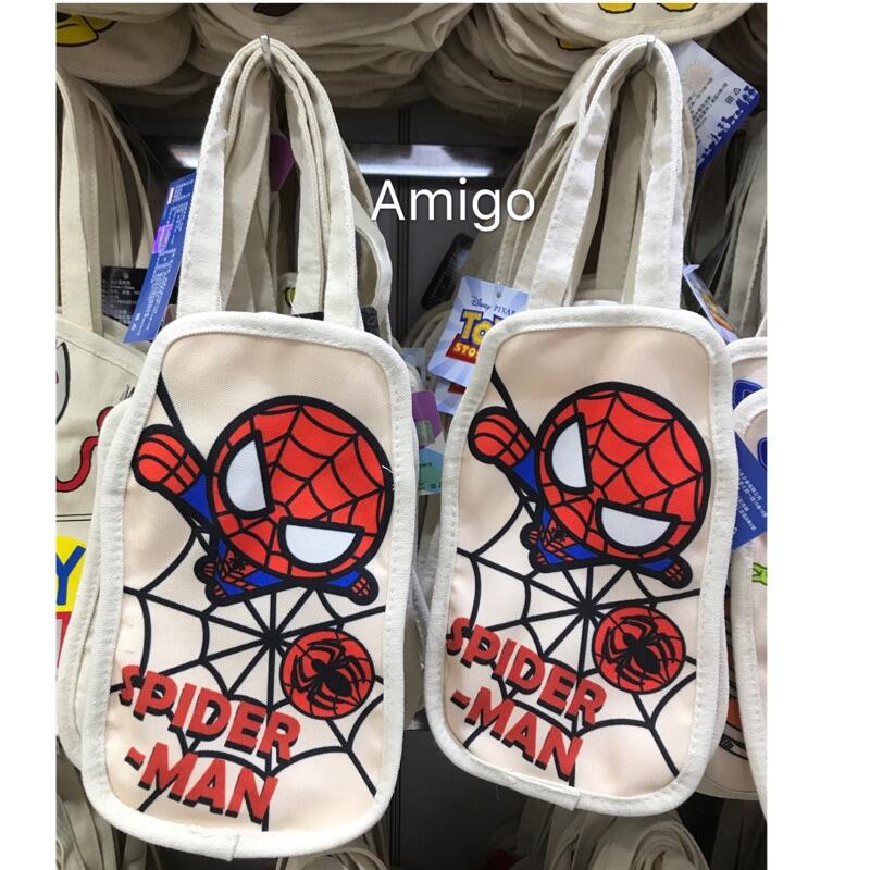 正版授權 水壺袋 水壺 手提袋 飲料袋 水壺套 SPIDERMAN 蜘蛛人 蜘蛛俠 環保袋 冰霸杯提袋 英雄