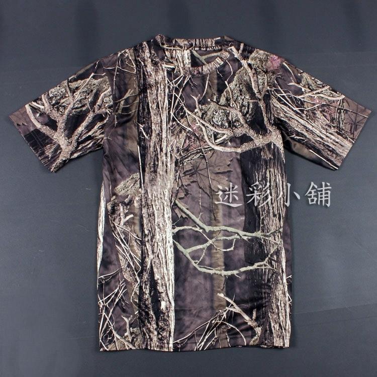 枯樹迷彩(胸圍96-128m) 仿生迷彩 吸濕排汗圓領短袖T恤