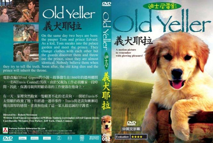 奧斯卡經典DVD - Old Yeller 義犬耶拉(老黃狗) - 全新正版