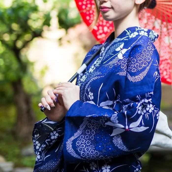 02日本傳統和服新款正裝和服浴衣YUKATA全棉面料cos旅遊和服