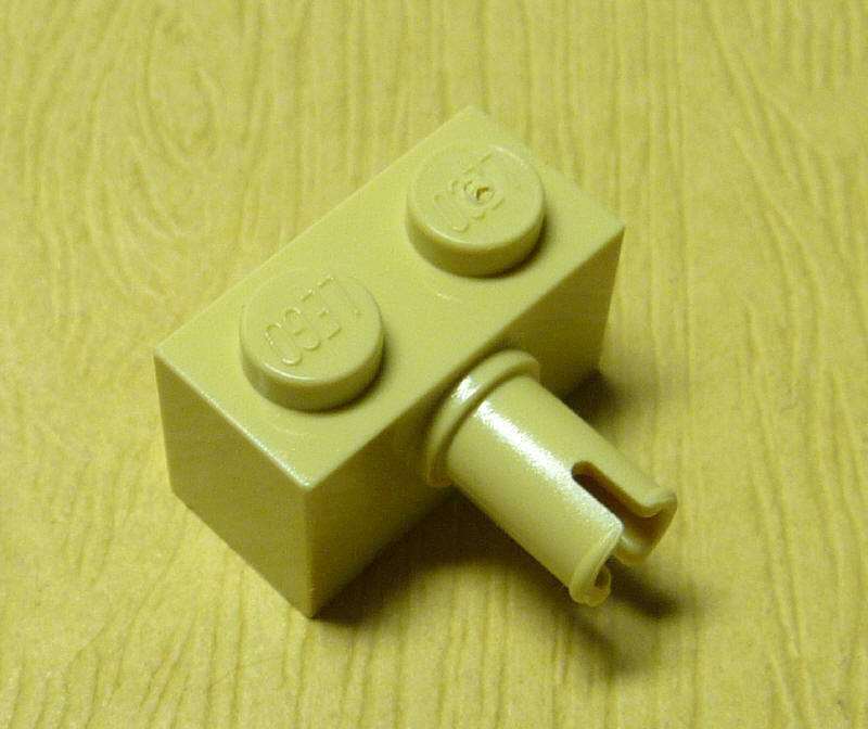 【全新品】LEGO 樂高 零件配件 米色/沙色 1x2 磚塊/積木 Tan Brick with Pin (NXT/Technic科技/樂高機器人動力機械)