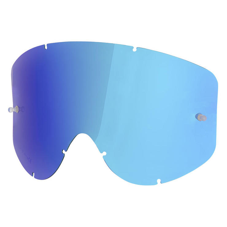 【德國Louis】MADHEAD藍色鍍膜鏡片 水藍色越野摩托車護目鏡機車騎士極限運動滑胎車頭帶眼鏡替換片20016791