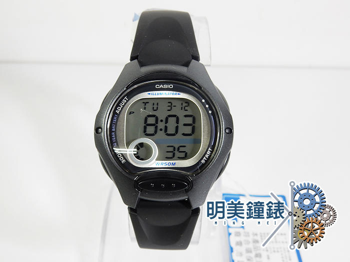 **明美鐘錶** CASIO 卡西歐 兒童多功能運動錶(灰黑) LW-200-1B